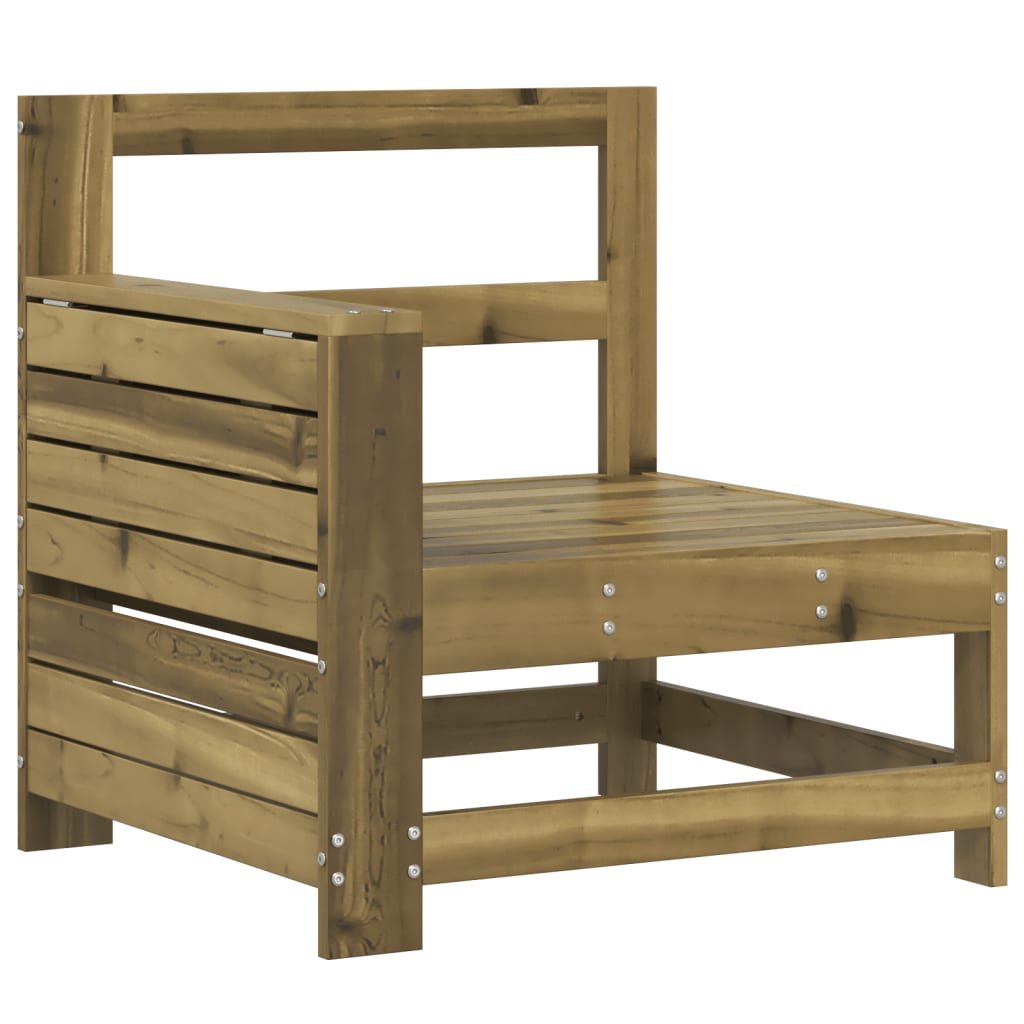 Juego de sofás de jardín 5 piezas madera de pino impregnada
