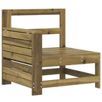 Juego de sofás de jardín 5 piezas madera de pino impregnada