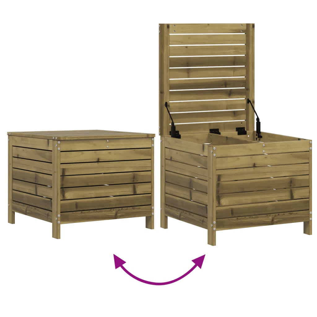 Juego de sofás de jardín 5 piezas madera de pino impregnada