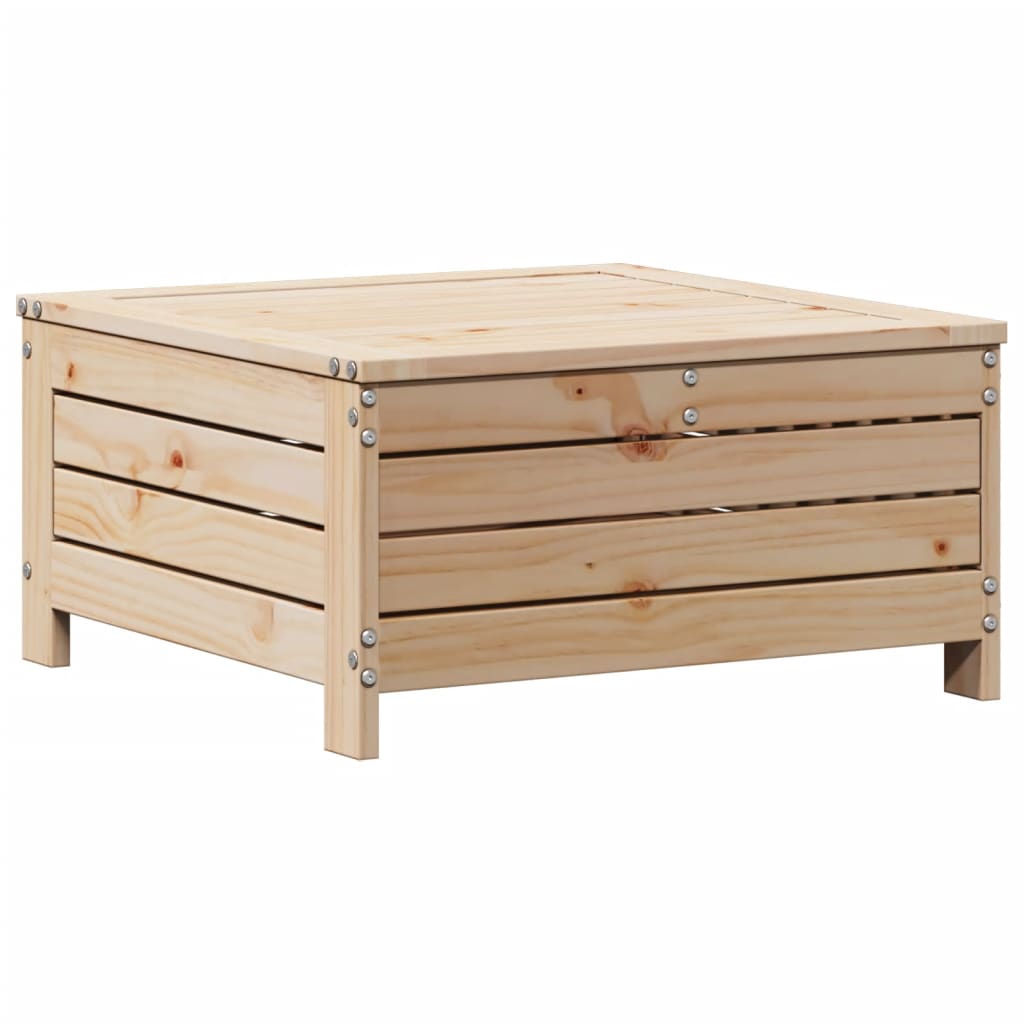 Muebles de jardín 8 pzas y cojines madera maciza pino