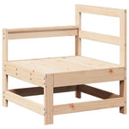 Juego de muebles de jardín 7 piezas madera maciza de pino