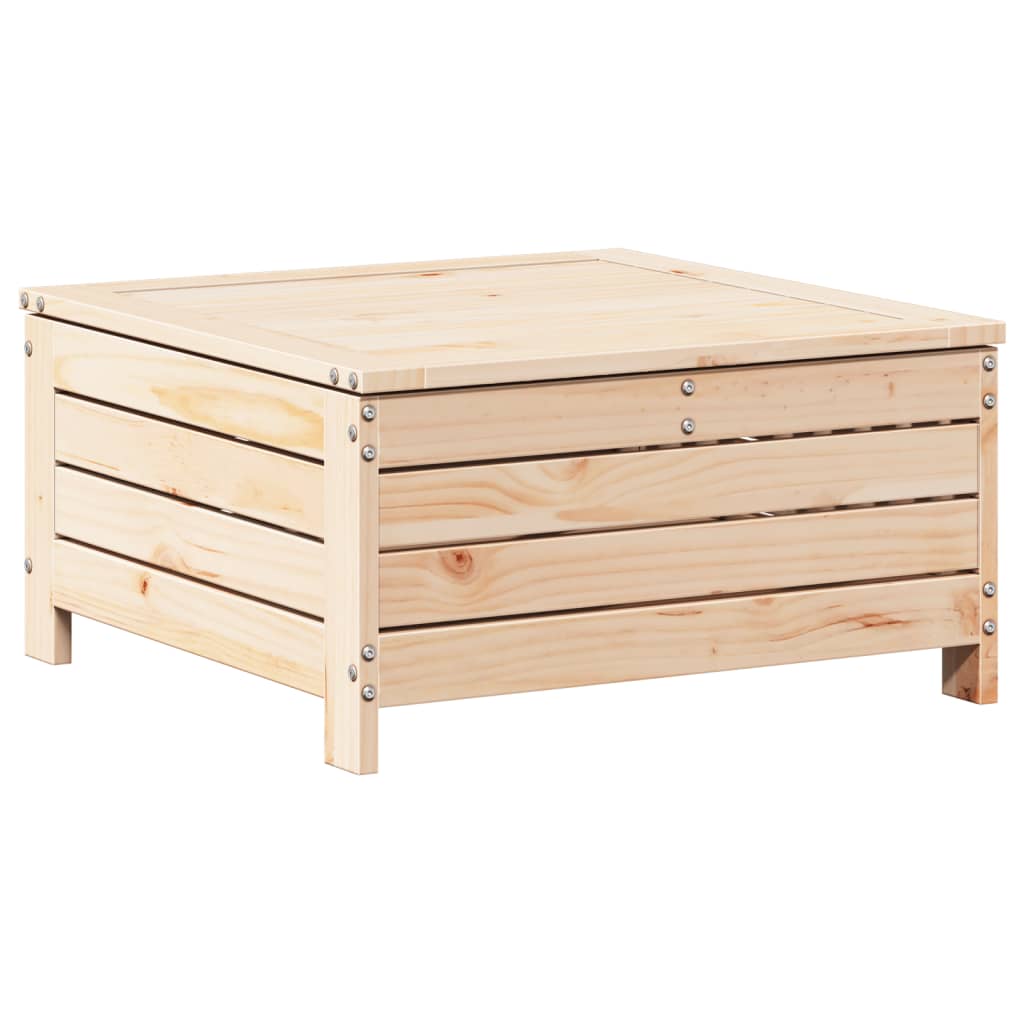 Juego de muebles de jardín 7 piezas madera maciza de pino