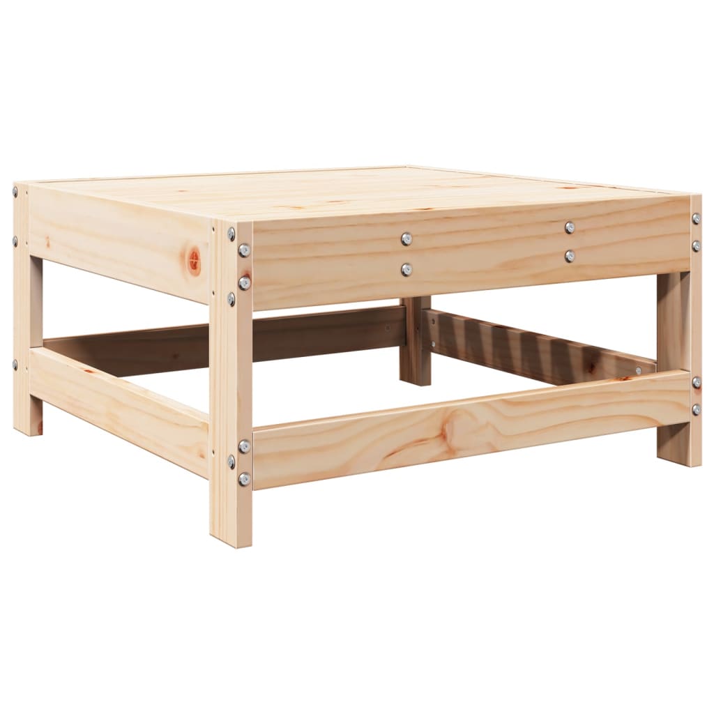 Juego de muebles de jardín 7 piezas madera maciza de pino