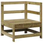 Juego de muebles de jardín 7 pzas madera de pino impregnada