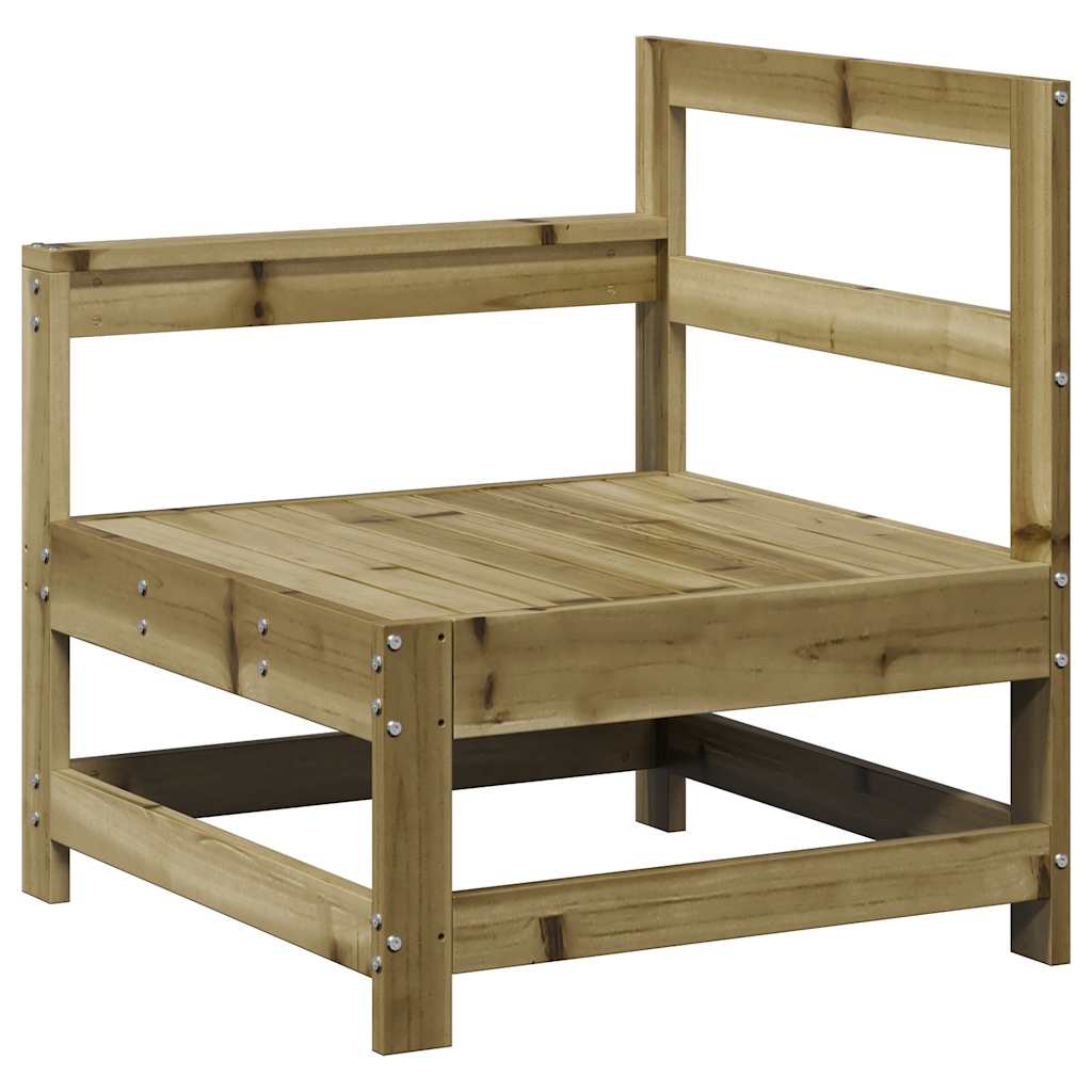 Juego de muebles de jardín 7 pzas madera de pino impregnada