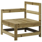 Juego de muebles de jardín 7 pzas madera de pino impregnada