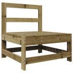 Juego de muebles de jardín 7 pzas madera de pino impregnada