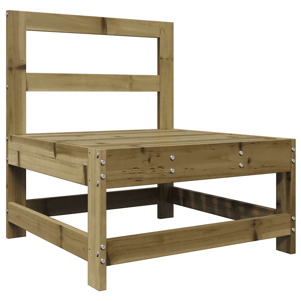 Juego de muebles de jardín 7 pzas madera de pino impregnada