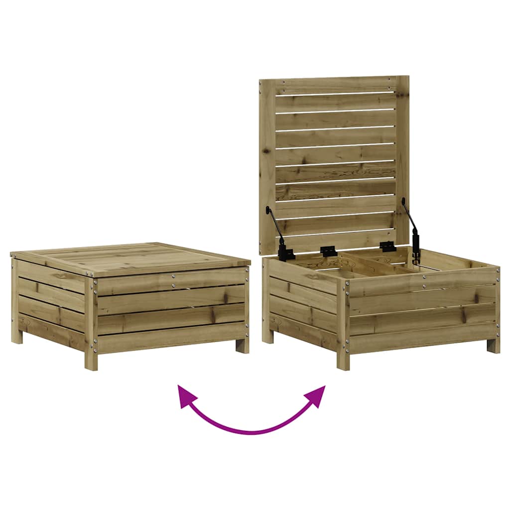 Juego de muebles de jardín 7 pzas madera de pino impregnada