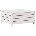 Set de muebles de jardín 3 pzas con cojines madera pino blanco