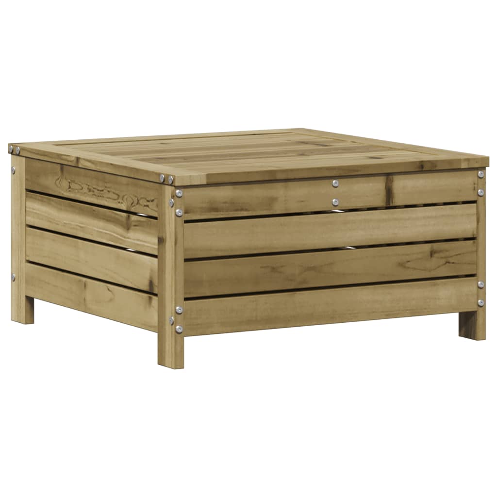 Juego de muebles jardín 4 pzas y cojines madera pino impregnada