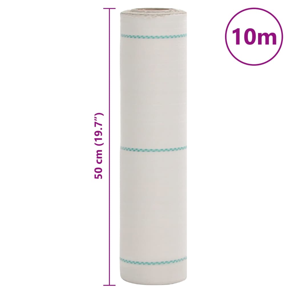 Membrana de malezas PP blanca 0,5x10 m