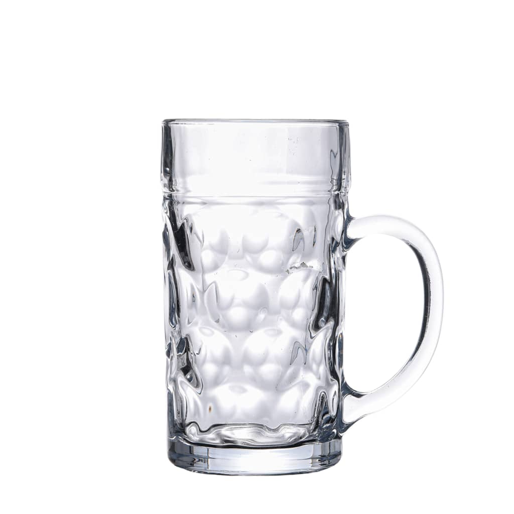 Jarras de cerveza con asa 6 unidades 1000 ml