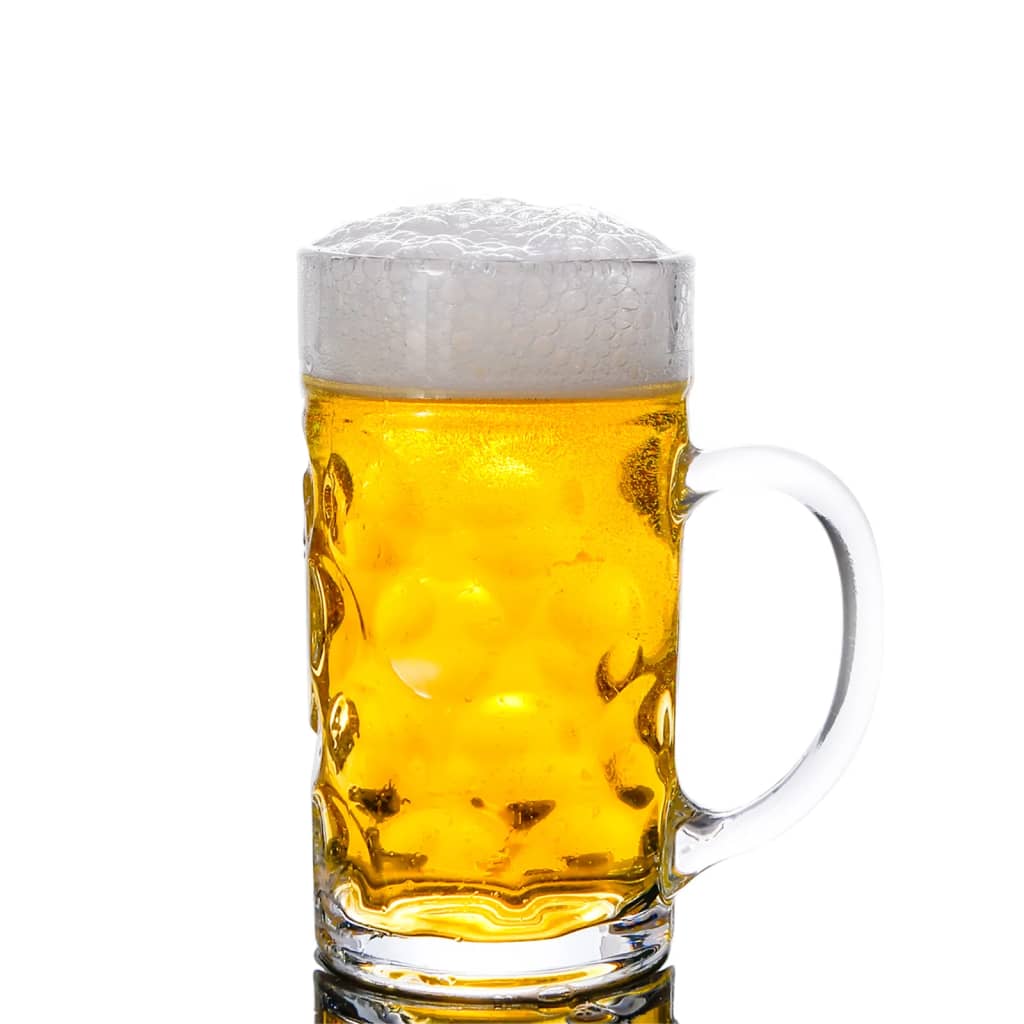 Jarras de cerveza con asa 6 unidades 1000 ml