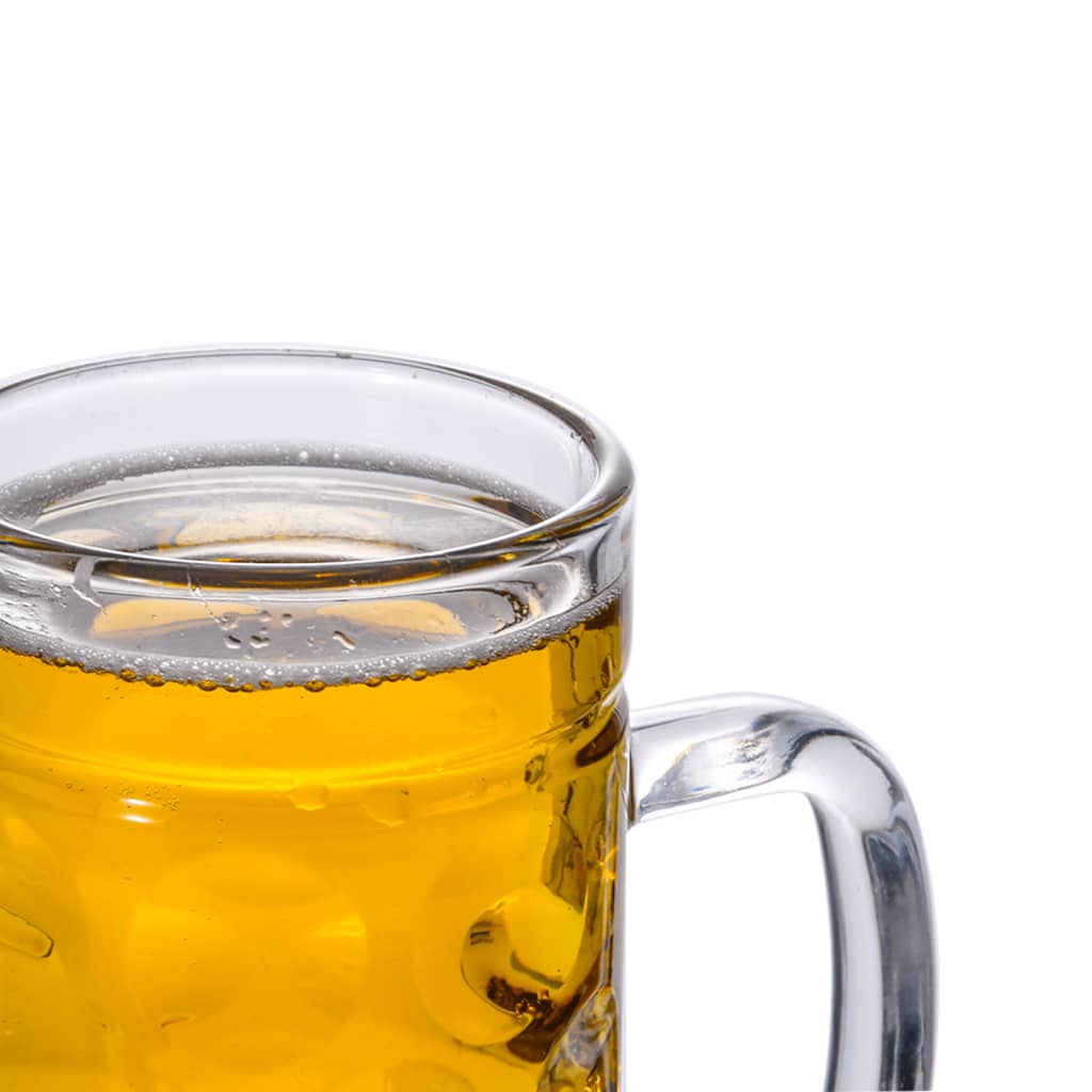 Jarras de cerveza con asa 6 unidades 1000 ml