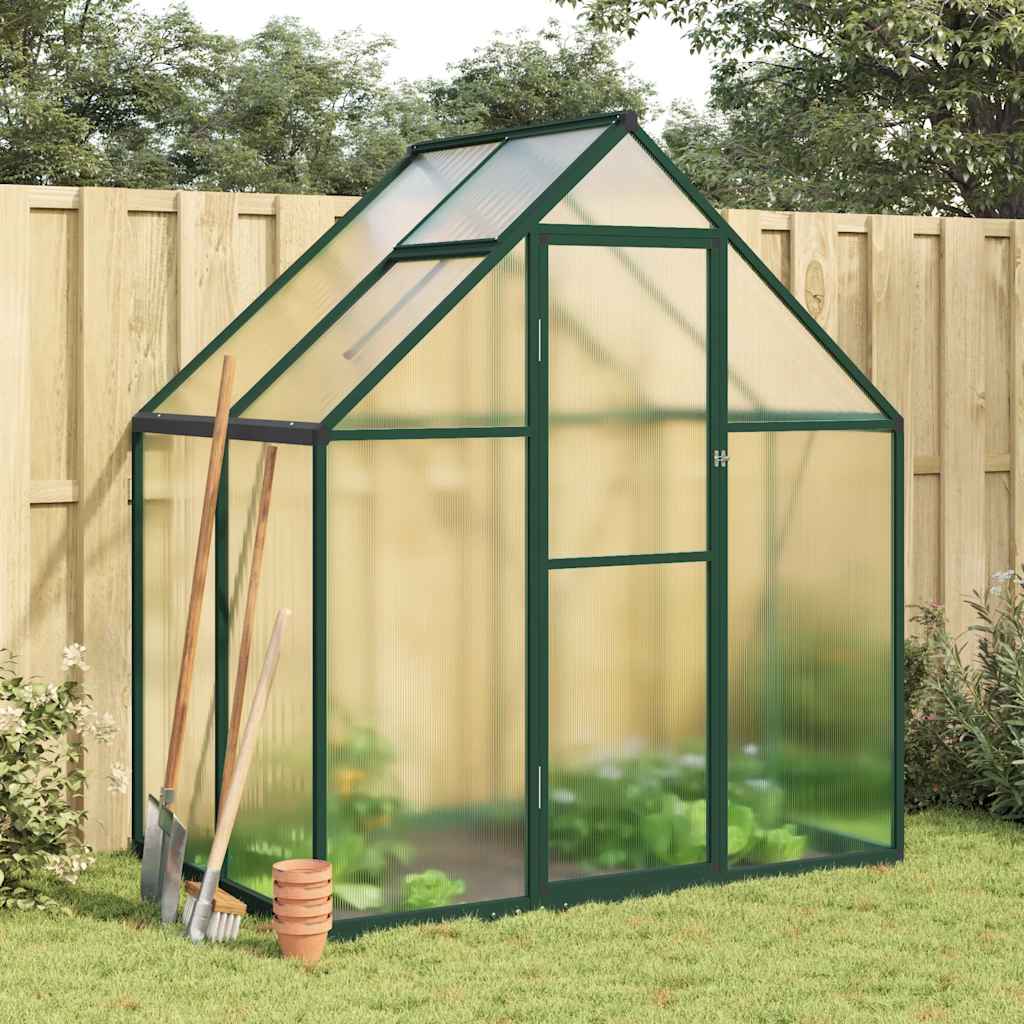 Greenhouse with anthracite aluminum base frame 169x114x195 cm