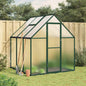 Invernadero con marco base aluminio antracita 169x114x195 cm