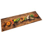 Alfombra de cocina lavable terciopelo aspecto hormigón 45x150cm