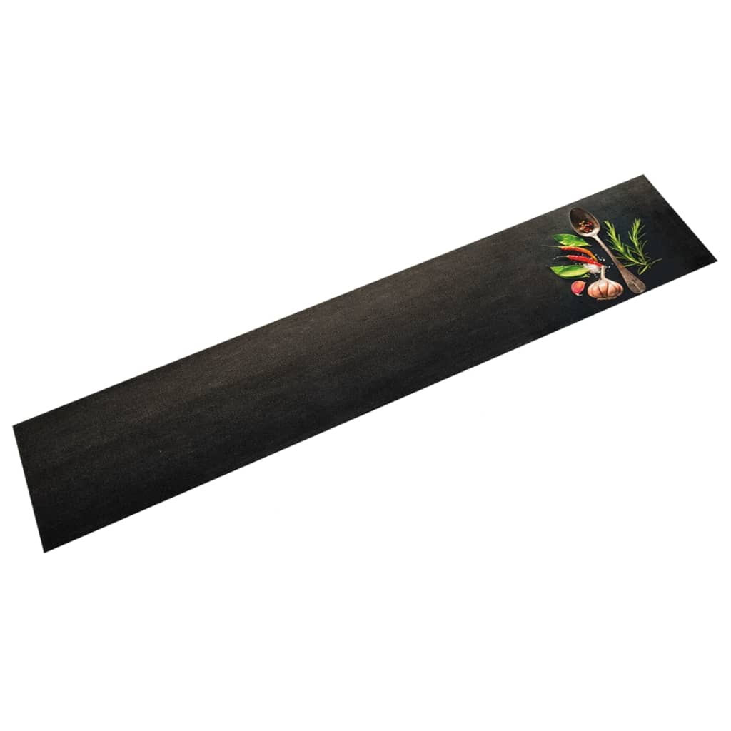 Alfombra de cocina lavable terciopelo aspecto hormigón 45x150cm