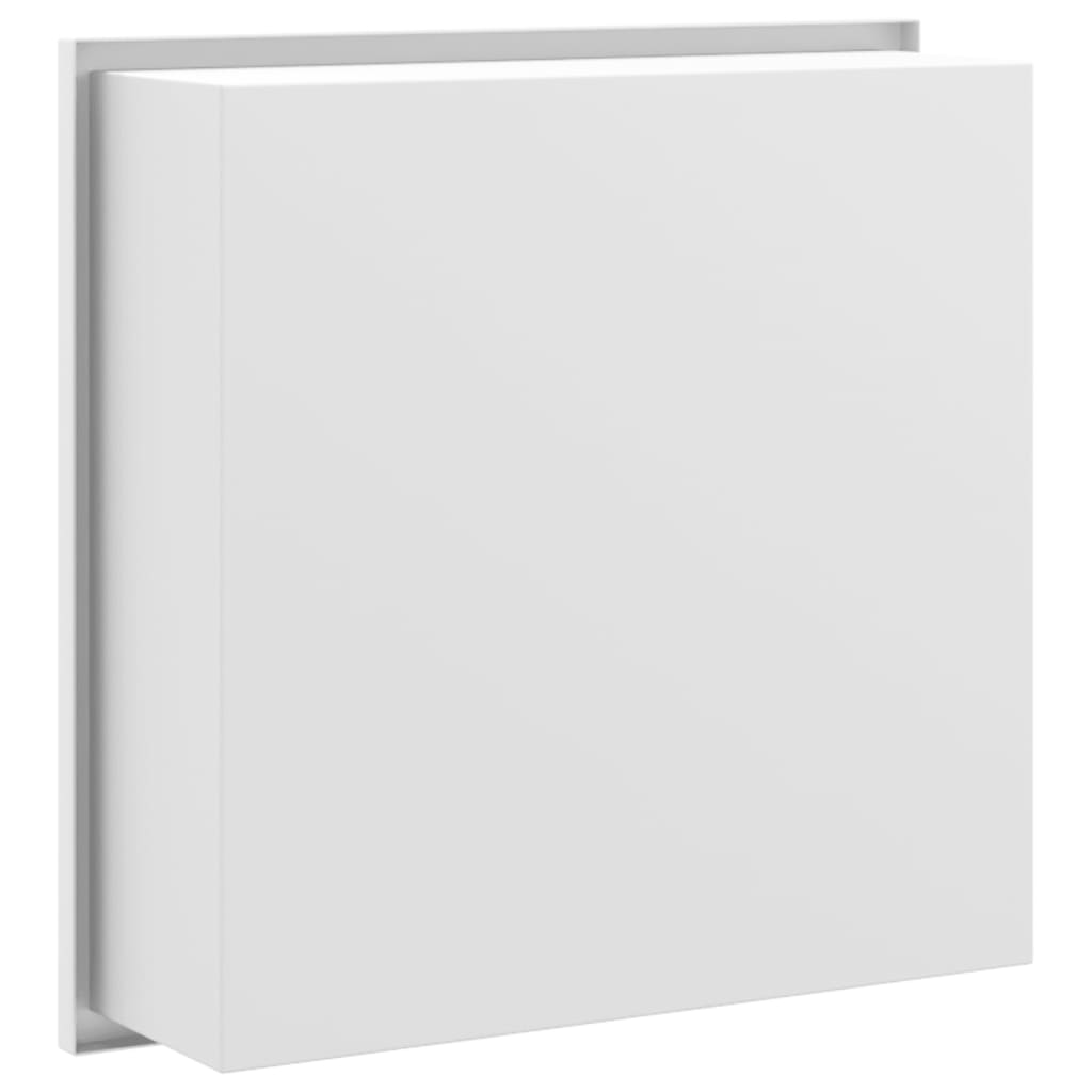 Hornacina ducha acero inoxidable blanco mate 32x32x9 cm