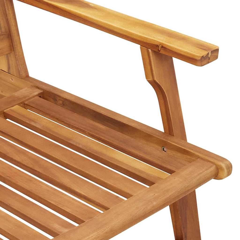 Silla de Jardín 3 pcs Marrón Madera de Acacia Sólida
