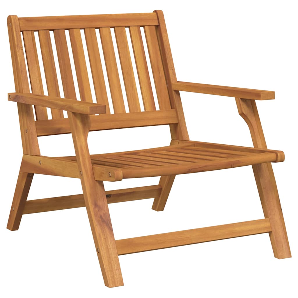 Silla de Jardín 3 pcs Marrón Madera de Acacia Sólida