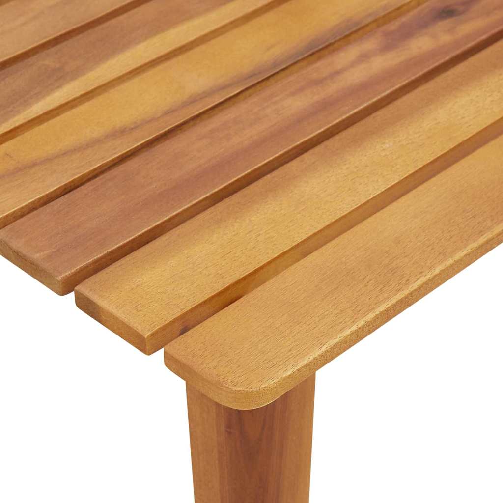 Sillas de Jardín con Mesa 3 pcs Gris Madera de Acacia Sólida