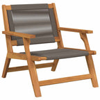 Sillas de Jardín con Mesa 3 pcs Gris Madera de Acacia Sólida