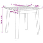 Sillas de Jardín con Mesa 3 pcs Gris Madera de Acacia Sólida