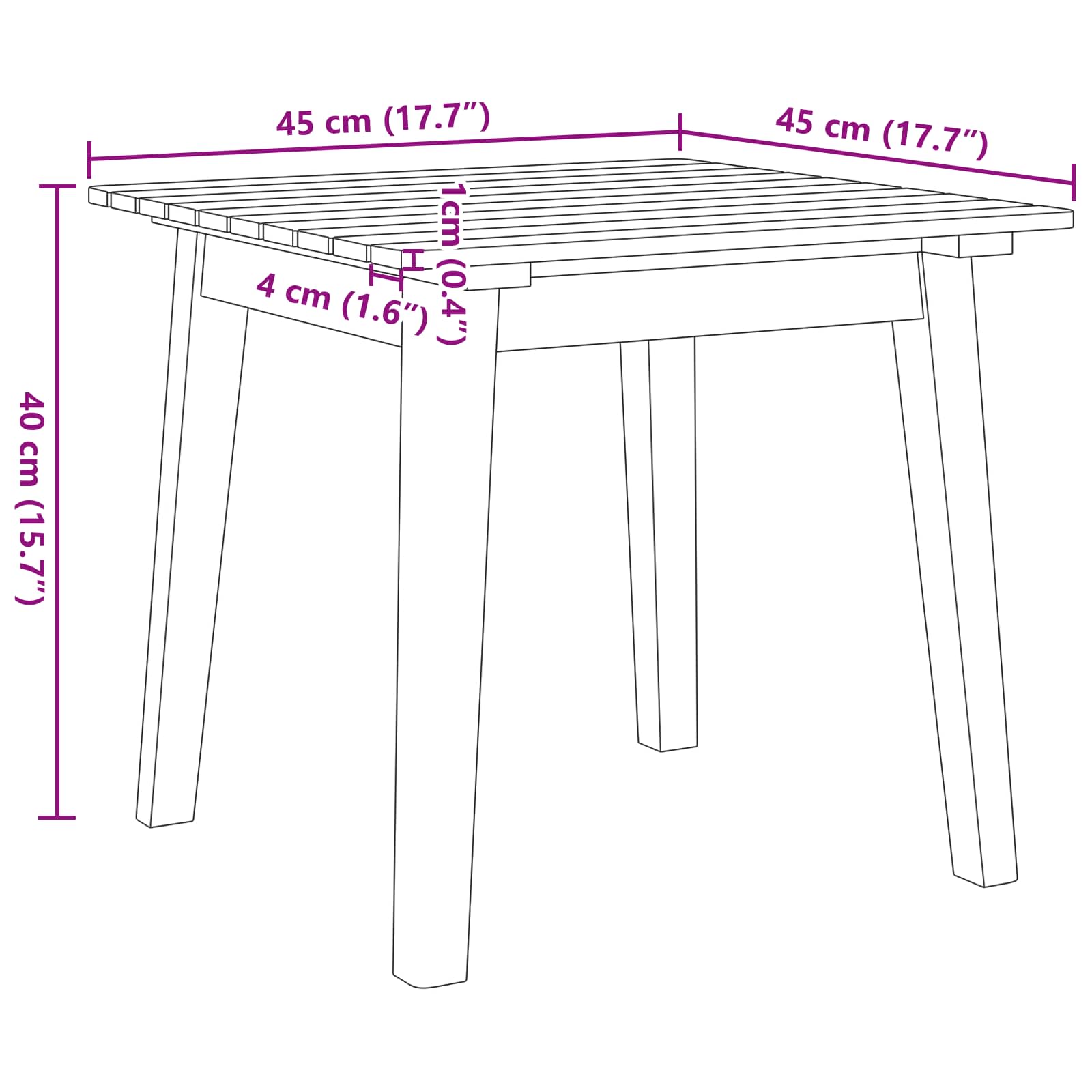 Sillas de Jardín con Mesa 3 pcs Gris Madera de Acacia Sólida