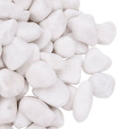 Guijarros pulidos blancos 25 kg 2-5 cm
