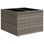 Set de sofás de jardín 10 pzas con cojines ratán sintético gris