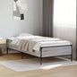 White bed frame without mattress 180x200 cm engineered wood