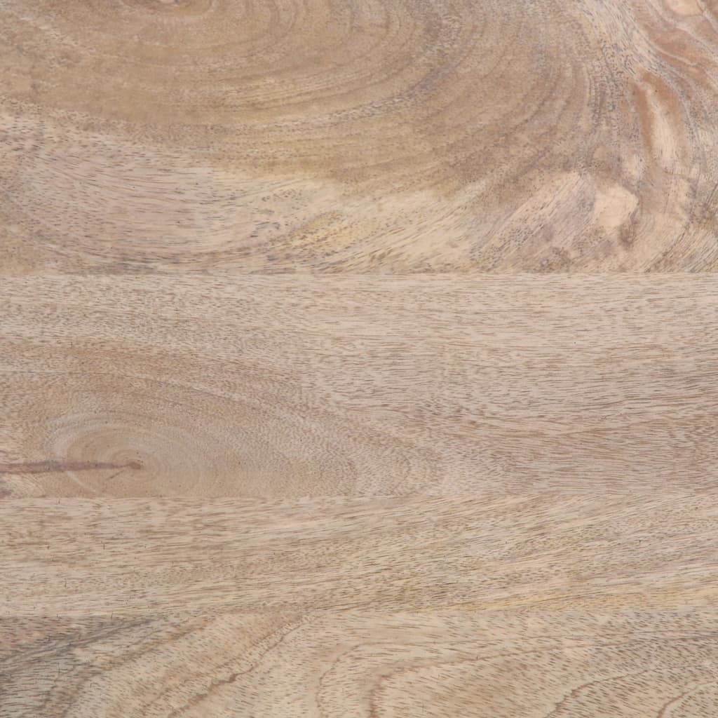 Aparador 2 piezas madera maciza de mango 60x34x75 cm