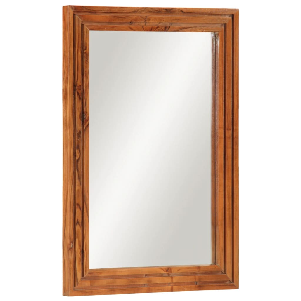 Conjunto de muebles de baño 2 piezas madera maciza de acacia