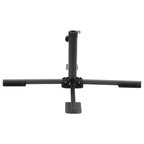 Base de sombrilla para mástil de Ø38/48 mm acero negro brillo
