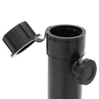 Base de sombrilla para mástil de Ø38/48 mm acero negro brillo