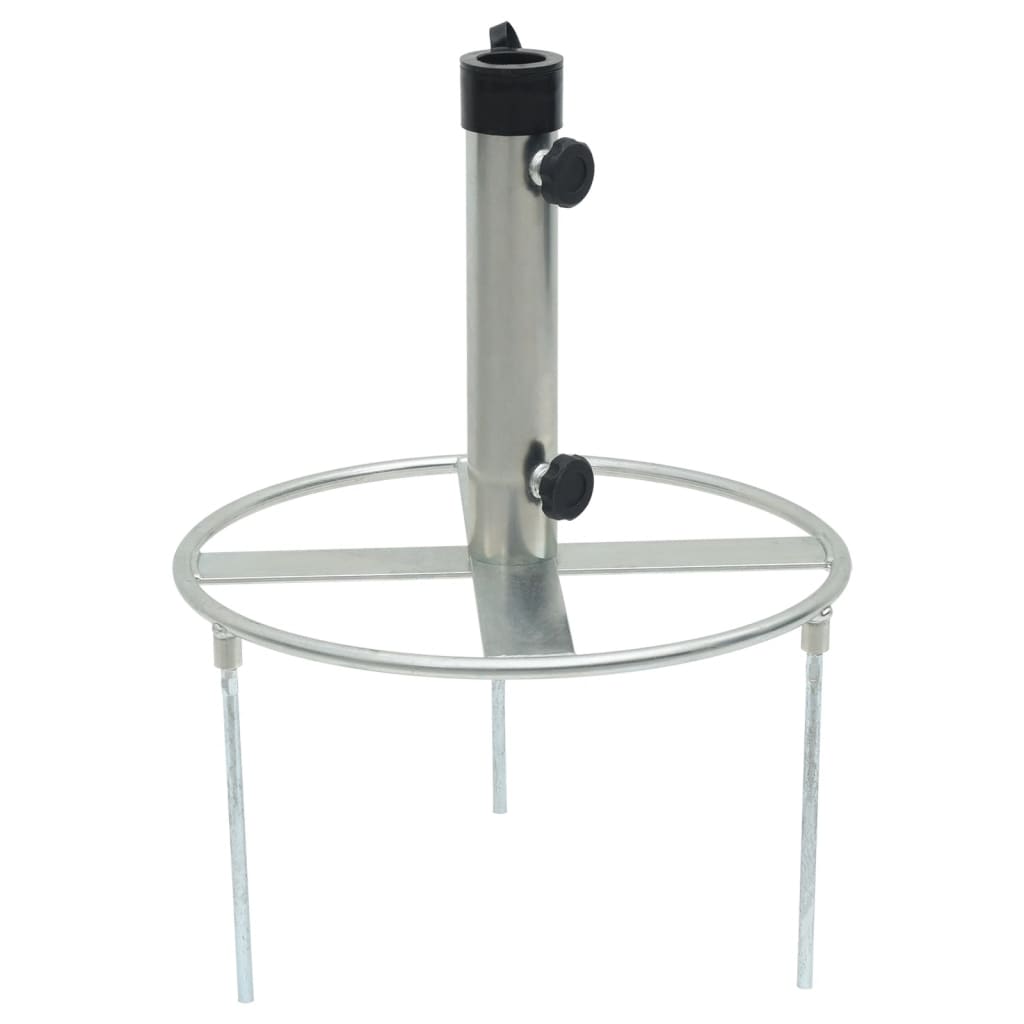 Base de sombrilla con estacas de suelo acero Ø38/48 mm