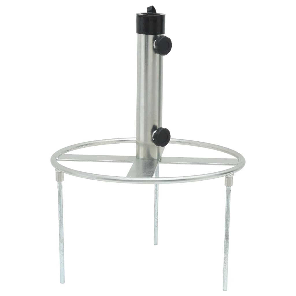 Base de sombrilla con estacas de suelo acero Ø38/48 mm