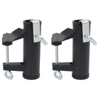 Abrazaderas de sombrilla de balcón 2 uds acero galvanizado 32mm
