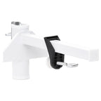 Abrazadera de sombrilla para balcón acero blanco 38 mm