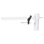 Abrazadera de sombrilla para balcón acero blanco 38 mm