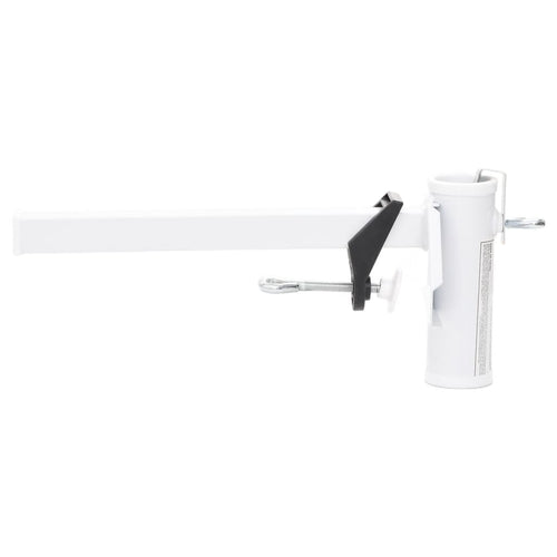 Abrazadera de sombrilla para balcón acero blanco 38 mm