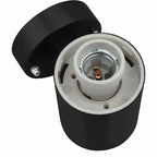 Luz de pared exterior 2 pcs Negro 12 x 8,5 x 27 cm