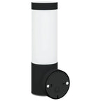 Luz de pared exterior 2 pcs Negro 12 x 8,5 x 27 cm