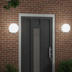 Luz de pared exterior 2 pcs Plateado 29 x 25 x 33 cm