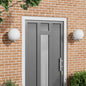 Luz de pared exterior 2 pcs Plateado 29 x 25 x 33 cm