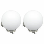 Luz de pared exterior 2 pcs Plateado 29 x 25 x 33 cm
