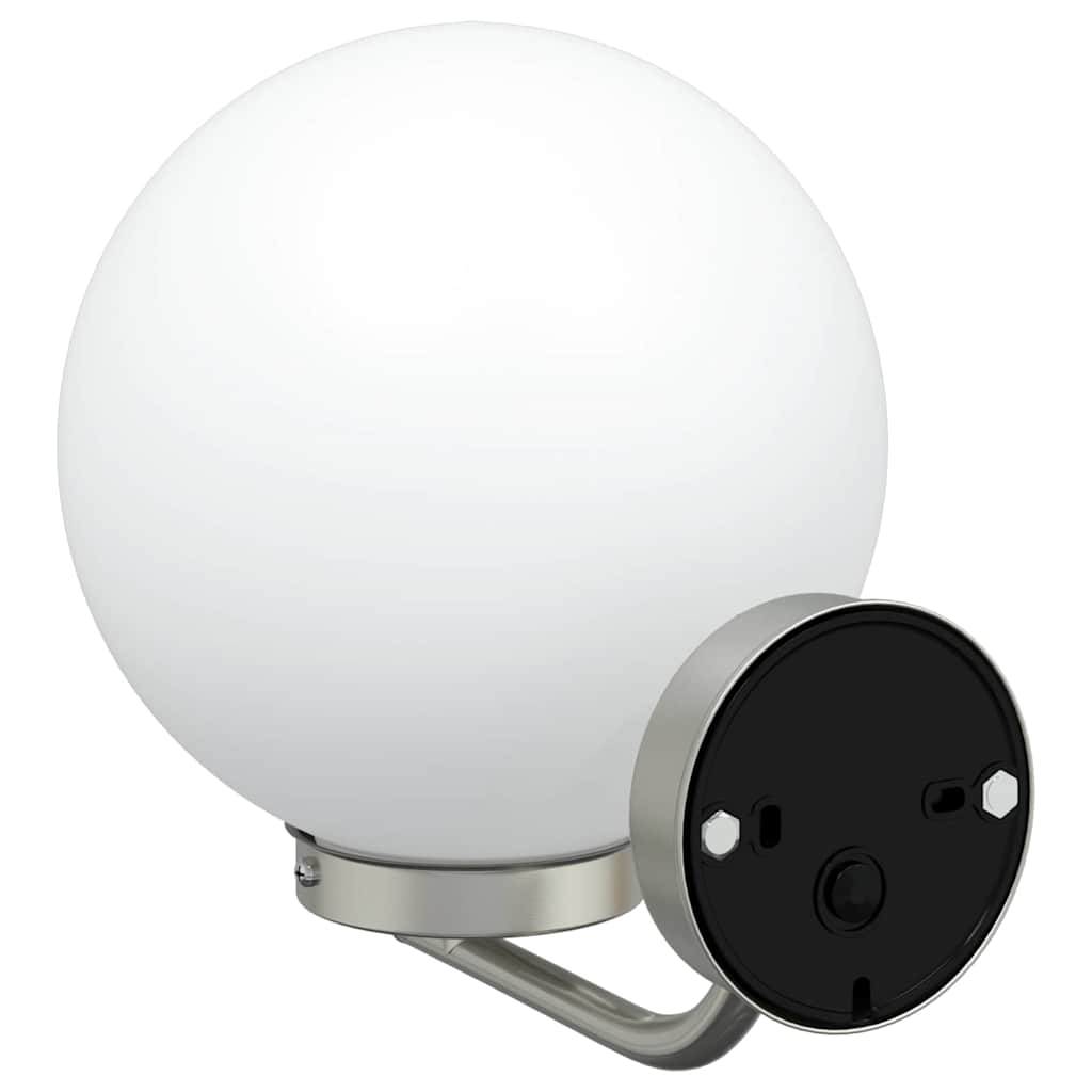 Luz de pared exterior 2 pcs Plateado 29 x 25 x 33 cm