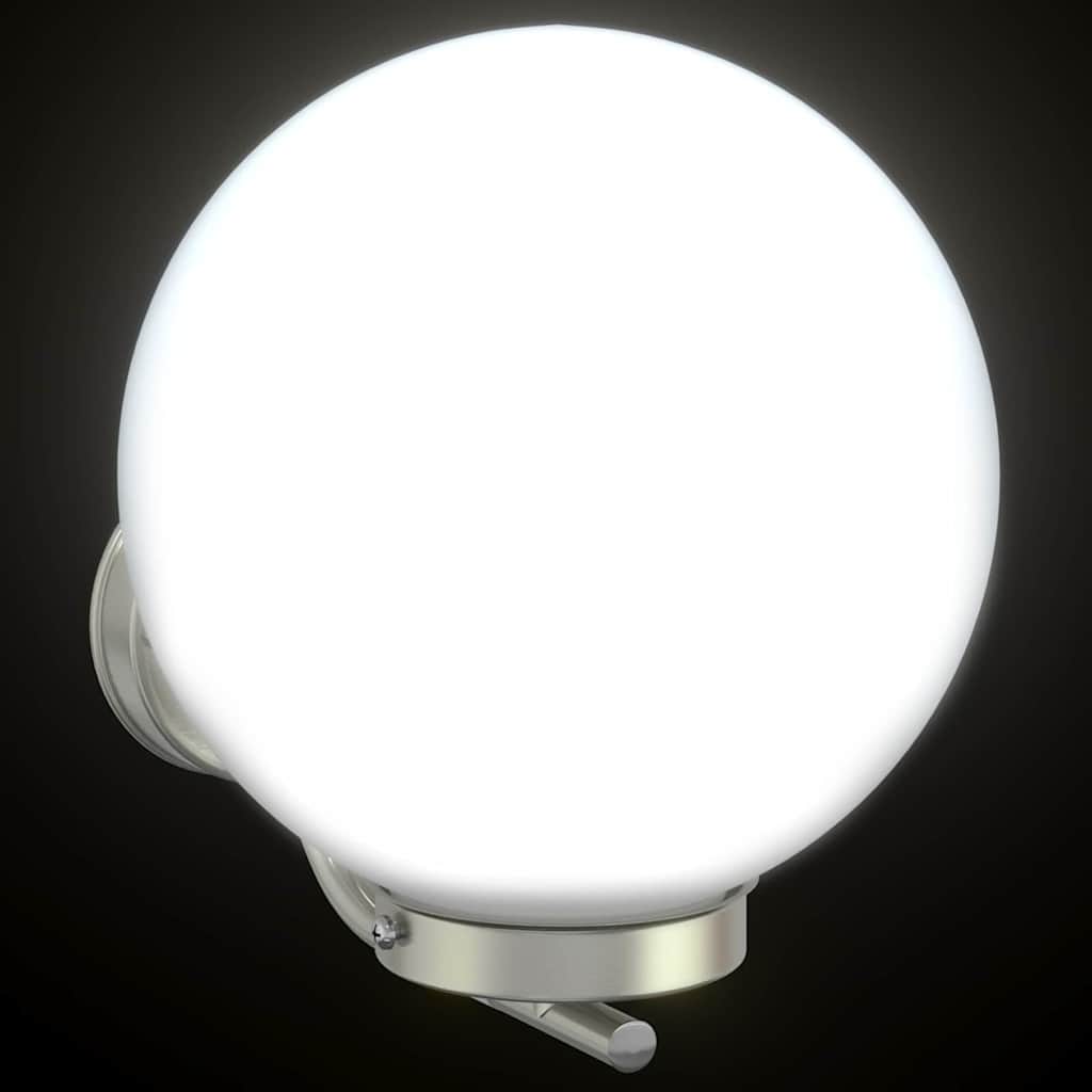 Luz de pared exterior 2 pcs Plateado 29 x 25 x 33 cm